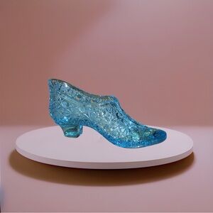Antique S.D. Sollers & Co. Duncan Crystal Cut Shoe Figurine